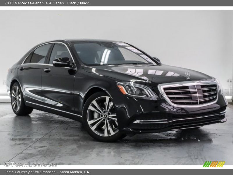 Black / Black 2018 Mercedes-Benz S 450 Sedan