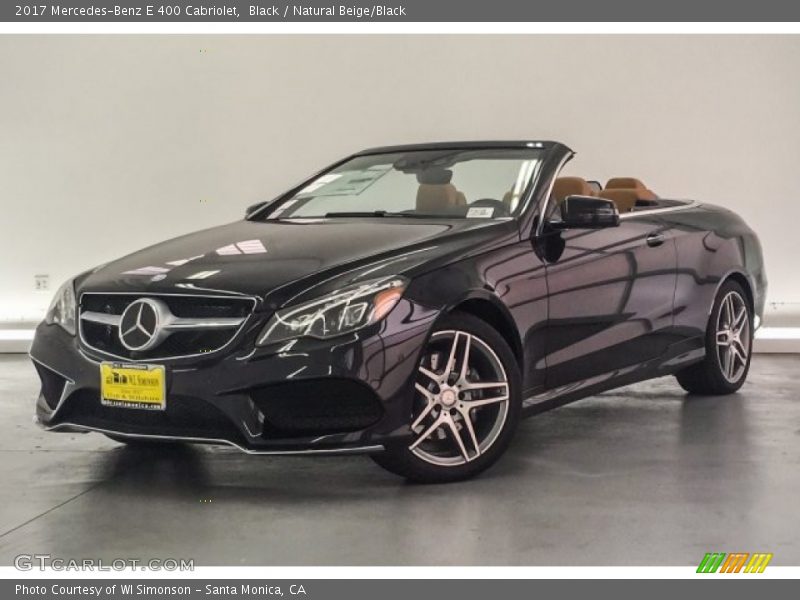 Black / Natural Beige/Black 2017 Mercedes-Benz E 400 Cabriolet