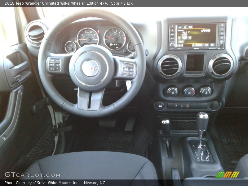 Dashboard of 2018 Wrangler Unlimited Willys Wheeler Edition 4x4