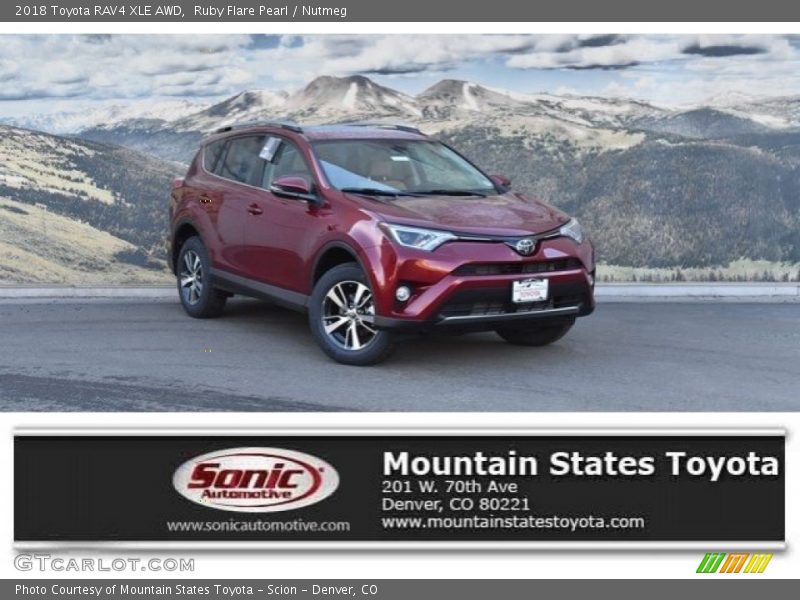 Ruby Flare Pearl / Nutmeg 2018 Toyota RAV4 XLE AWD