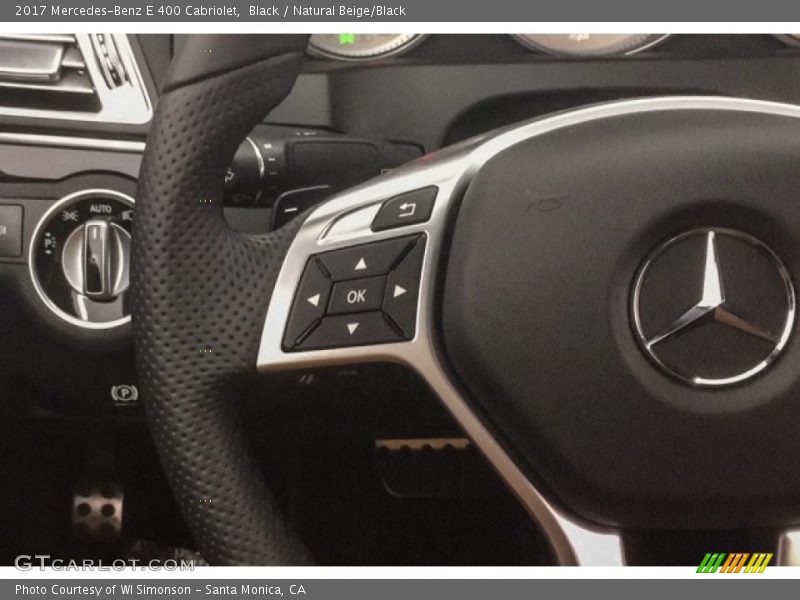 Black / Natural Beige/Black 2017 Mercedes-Benz E 400 Cabriolet