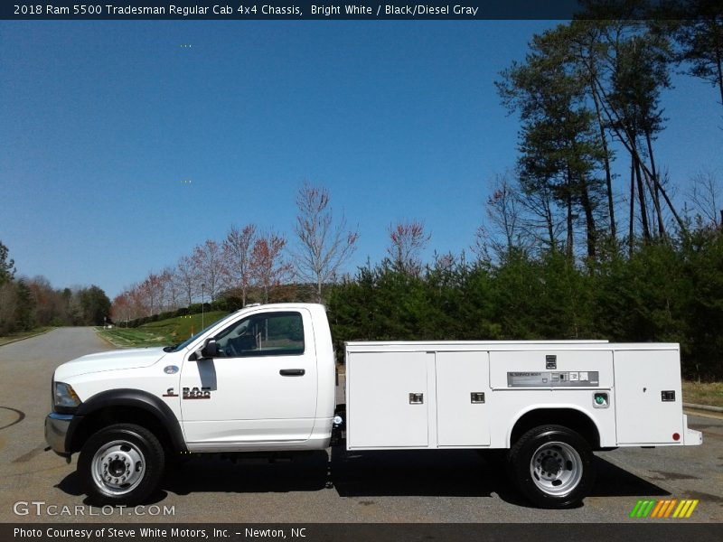 Bright White / Black/Diesel Gray 2018 Ram 5500 Tradesman Regular Cab 4x4 Chassis