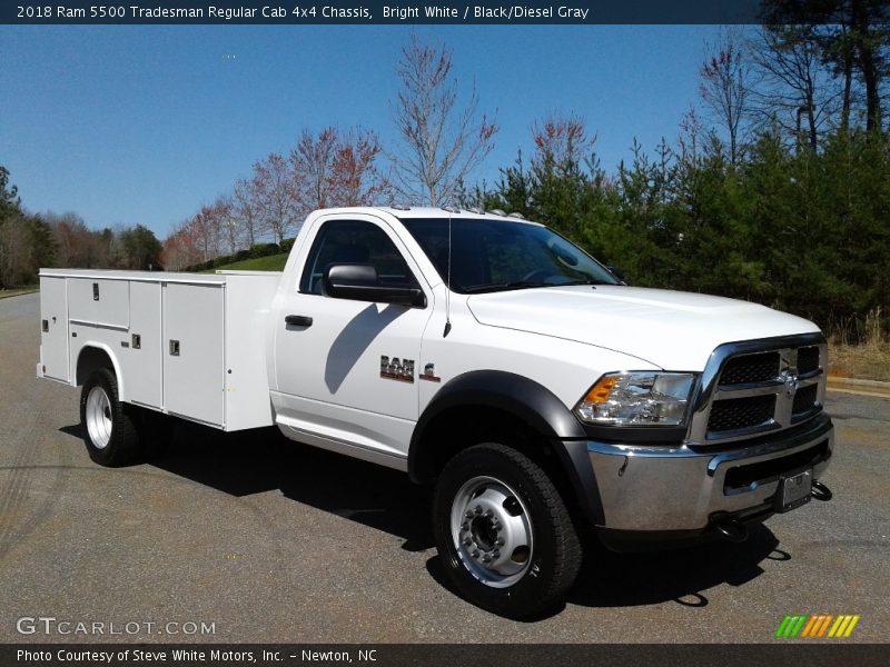 Bright White / Black/Diesel Gray 2018 Ram 5500 Tradesman Regular Cab 4x4 Chassis