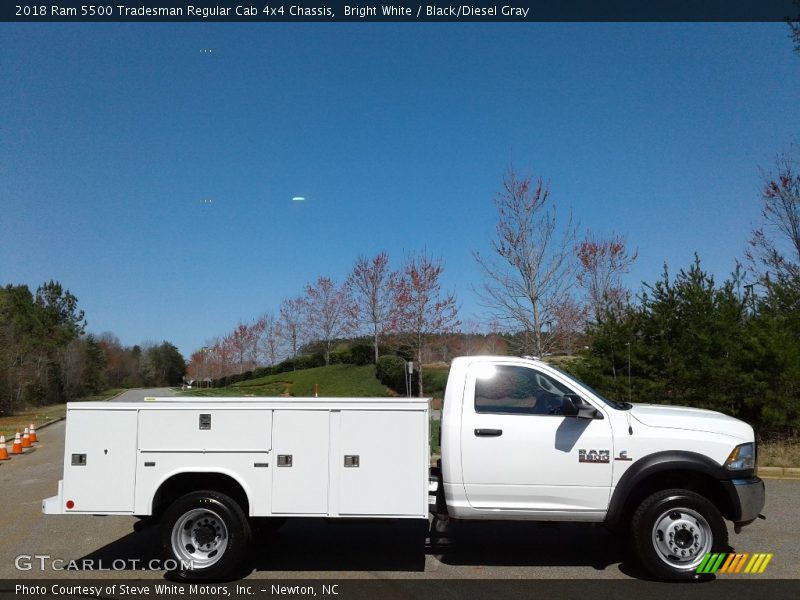 Bright White / Black/Diesel Gray 2018 Ram 5500 Tradesman Regular Cab 4x4 Chassis