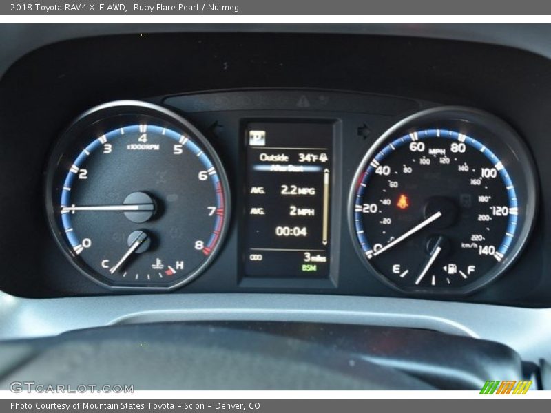 Ruby Flare Pearl / Nutmeg 2018 Toyota RAV4 XLE AWD