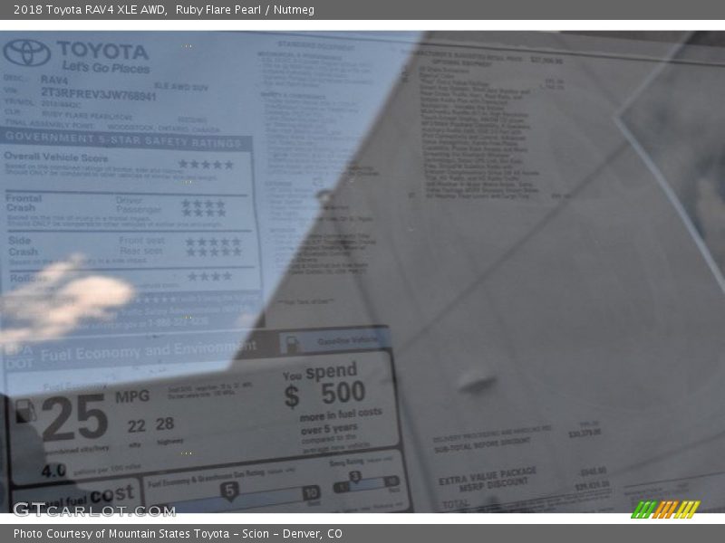 Ruby Flare Pearl / Nutmeg 2018 Toyota RAV4 XLE AWD