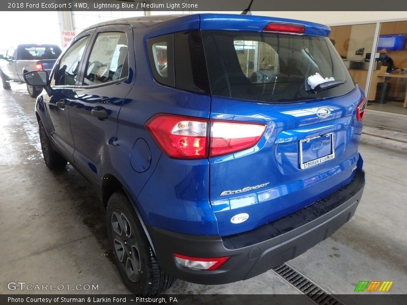 Lightning Blue / Medium Light Stone 2018 Ford EcoSport S 4WD