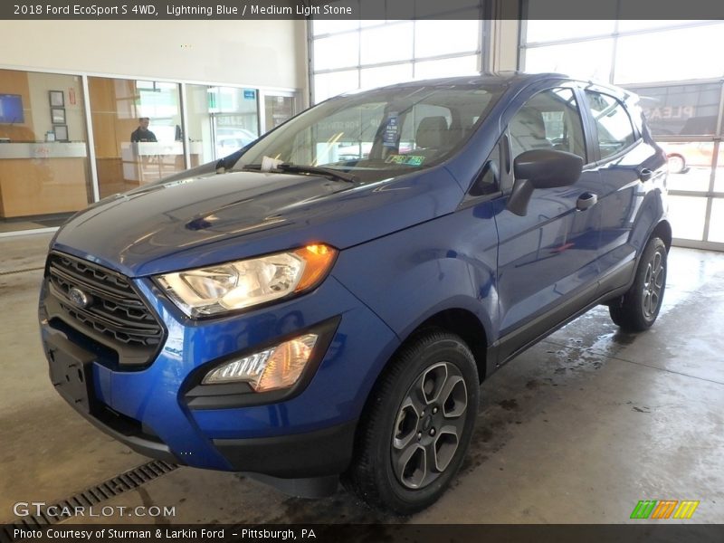 Lightning Blue / Medium Light Stone 2018 Ford EcoSport S 4WD