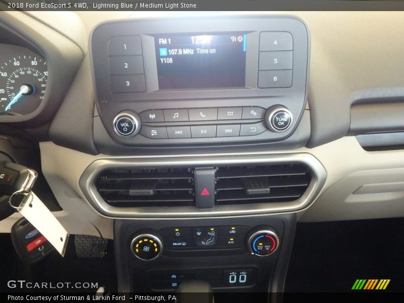 Lightning Blue / Medium Light Stone 2018 Ford EcoSport S 4WD