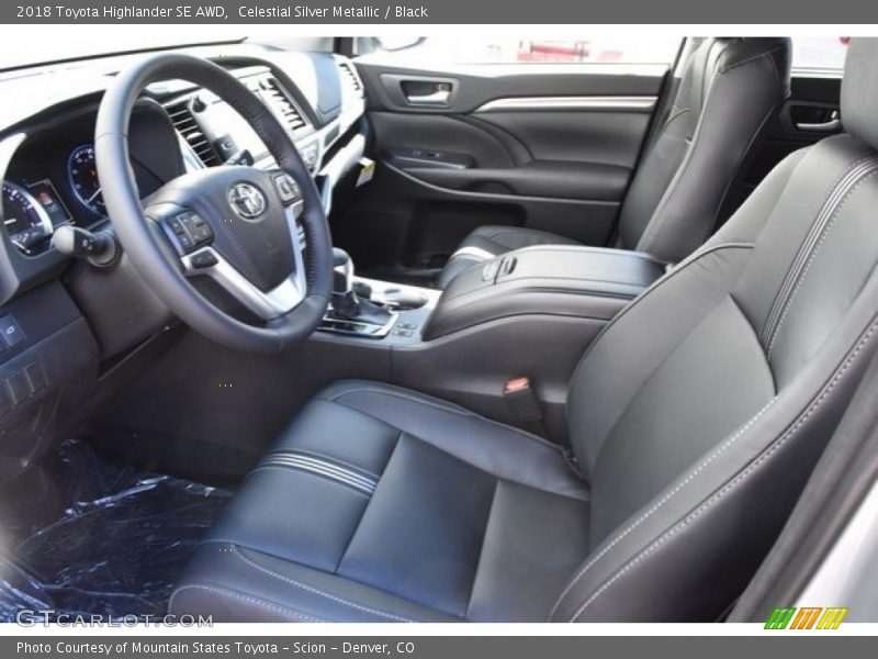 Celestial Silver Metallic / Black 2018 Toyota Highlander SE AWD