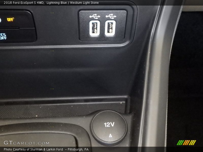 Lightning Blue / Medium Light Stone 2018 Ford EcoSport S 4WD