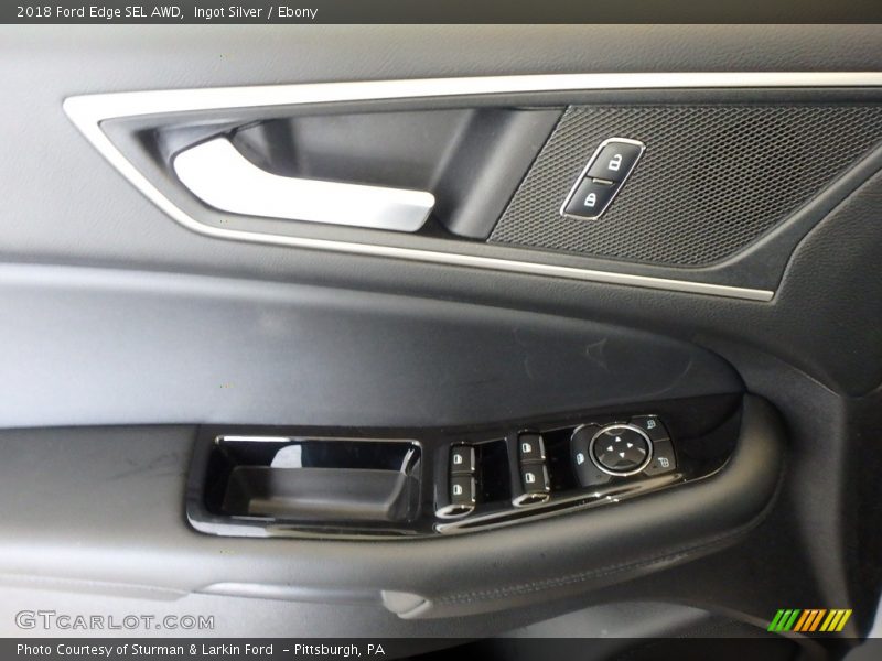 Ingot Silver / Ebony 2018 Ford Edge SEL AWD
