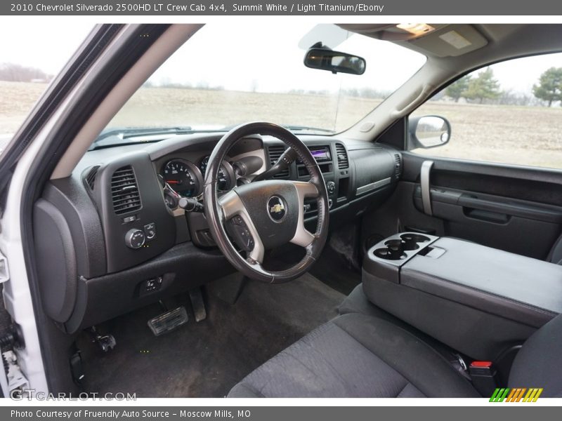 Summit White / Light Titanium/Ebony 2010 Chevrolet Silverado 2500HD LT Crew Cab 4x4