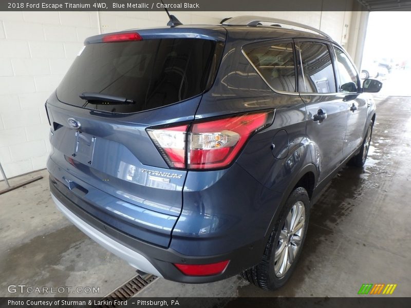 Blue Metallic / Charcoal Black 2018 Ford Escape Titanium 4WD