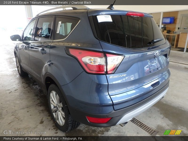 Blue Metallic / Charcoal Black 2018 Ford Escape Titanium 4WD