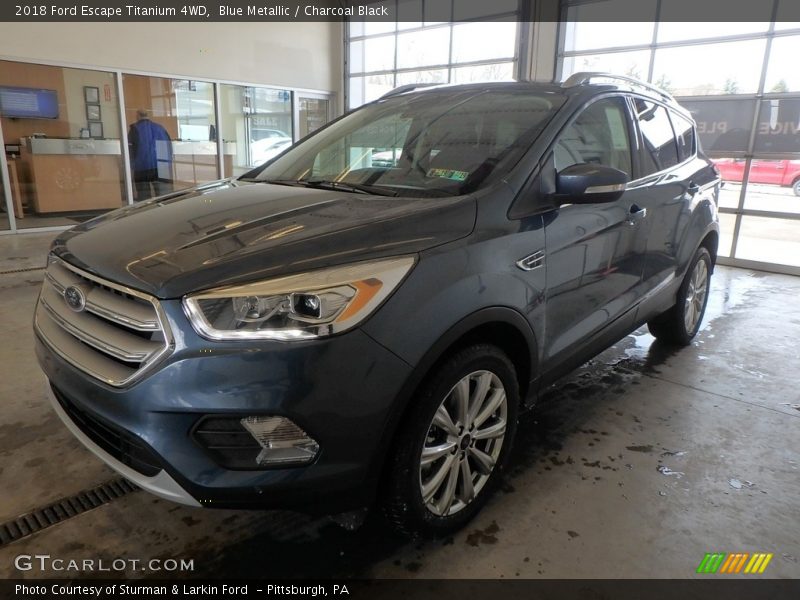 Blue Metallic / Charcoal Black 2018 Ford Escape Titanium 4WD