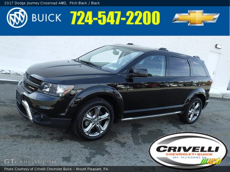 Pitch Black / Black 2017 Dodge Journey Crossroad AWD