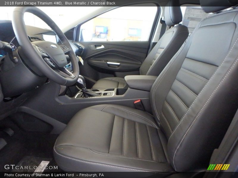 Blue Metallic / Charcoal Black 2018 Ford Escape Titanium 4WD