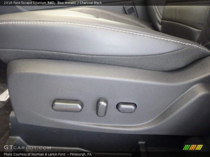 Blue Metallic / Charcoal Black 2018 Ford Escape Titanium 4WD