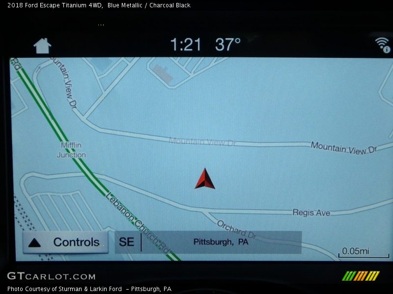 Blue Metallic / Charcoal Black 2018 Ford Escape Titanium 4WD