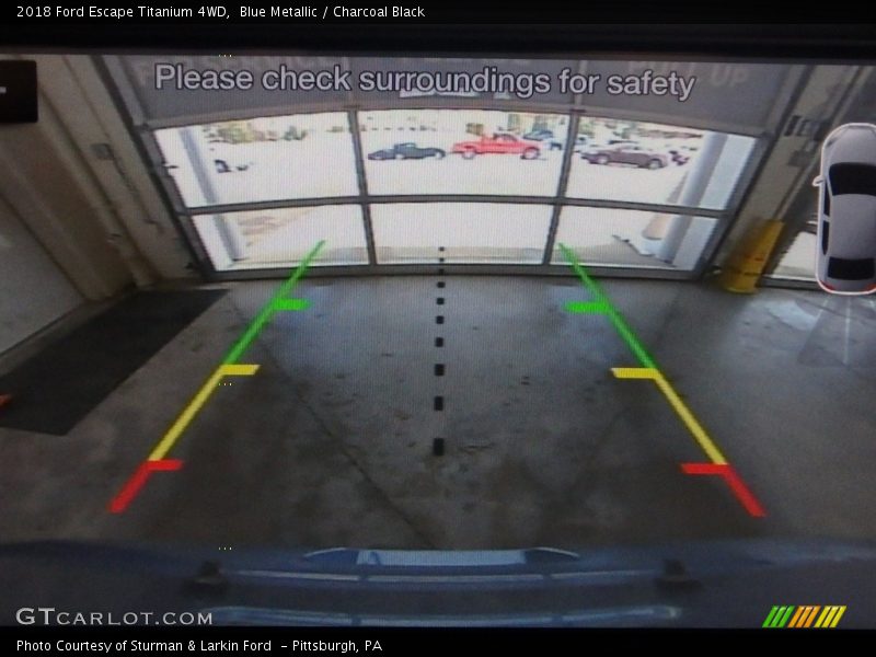 Blue Metallic / Charcoal Black 2018 Ford Escape Titanium 4WD