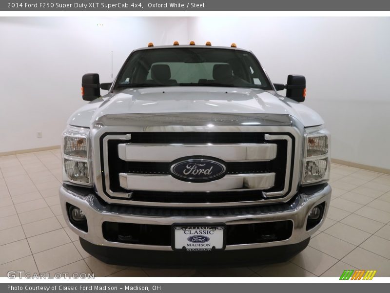Oxford White / Steel 2014 Ford F250 Super Duty XLT SuperCab 4x4