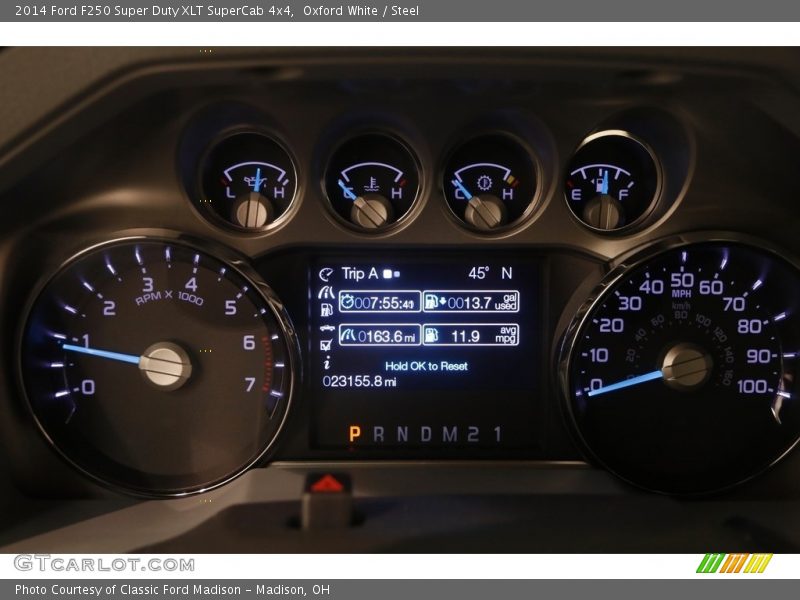 Oxford White / Steel 2014 Ford F250 Super Duty XLT SuperCab 4x4