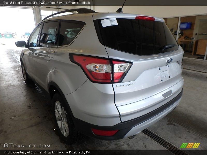 Ingot Silver / Charcoal Black 2018 Ford Escape SEL 4WD