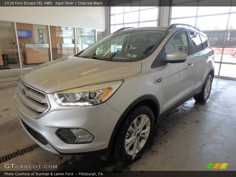 Ingot Silver / Charcoal Black 2018 Ford Escape SEL 4WD