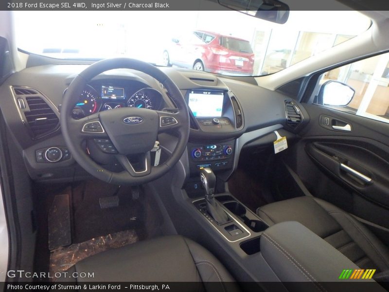 Ingot Silver / Charcoal Black 2018 Ford Escape SEL 4WD