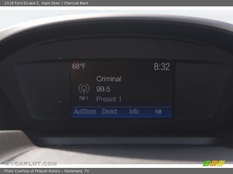 Ingot Silver / Charcoal Black 2018 Ford Escape S