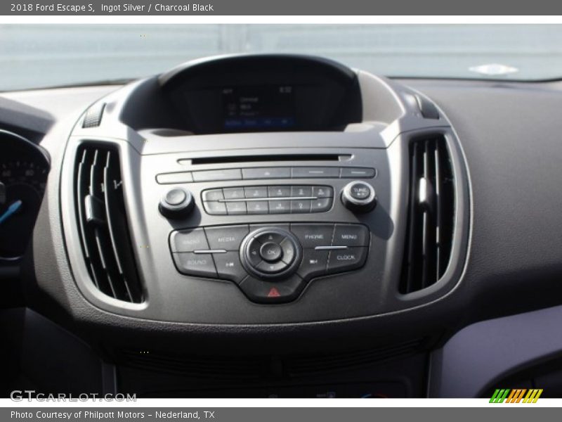 Ingot Silver / Charcoal Black 2018 Ford Escape S