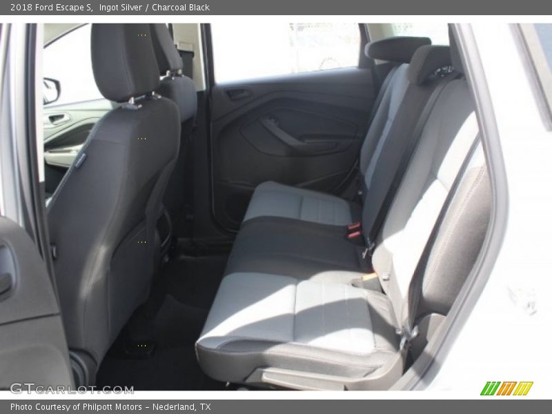 Ingot Silver / Charcoal Black 2018 Ford Escape S