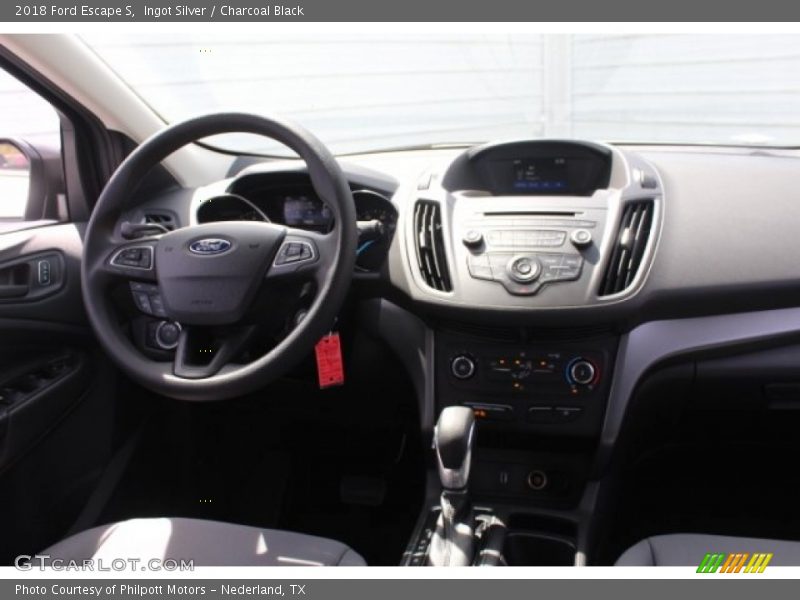 Ingot Silver / Charcoal Black 2018 Ford Escape S