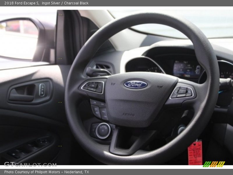 Ingot Silver / Charcoal Black 2018 Ford Escape S