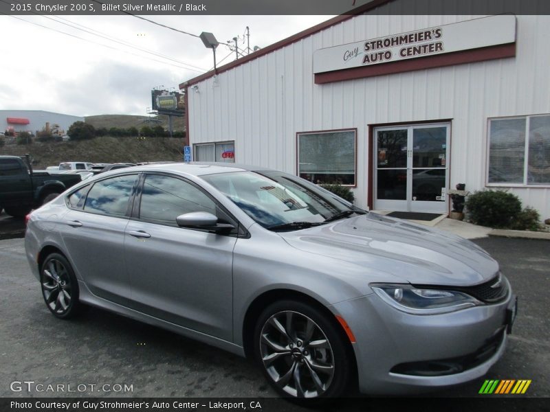 Billet Silver Metallic / Black 2015 Chrysler 200 S
