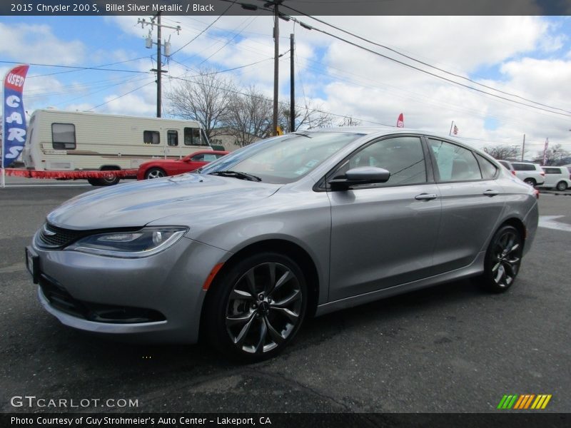 Billet Silver Metallic / Black 2015 Chrysler 200 S