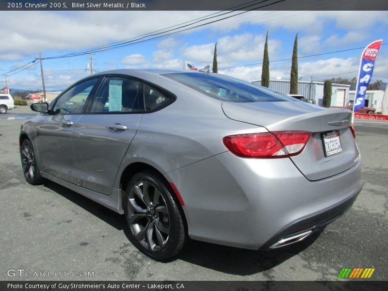 Billet Silver Metallic / Black 2015 Chrysler 200 S