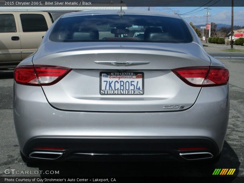 Billet Silver Metallic / Black 2015 Chrysler 200 S