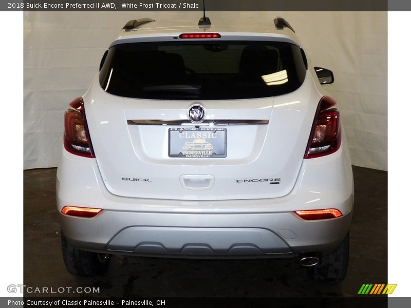White Frost Tricoat / Shale 2018 Buick Encore Preferred II AWD