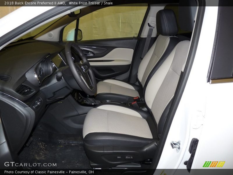 White Frost Tricoat / Shale 2018 Buick Encore Preferred II AWD