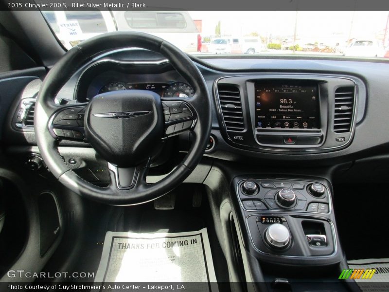 Billet Silver Metallic / Black 2015 Chrysler 200 S