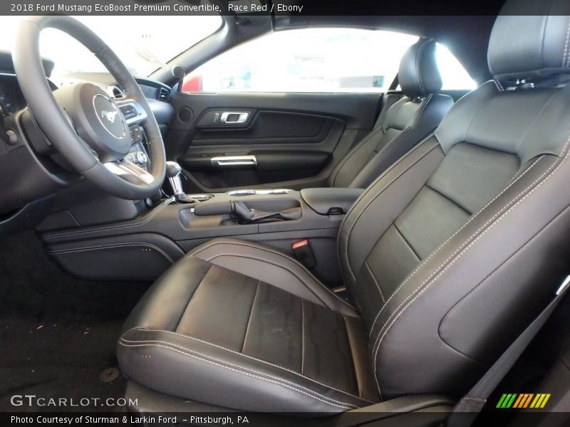  2018 Mustang EcoBoost Premium Convertible Ebony Interior
