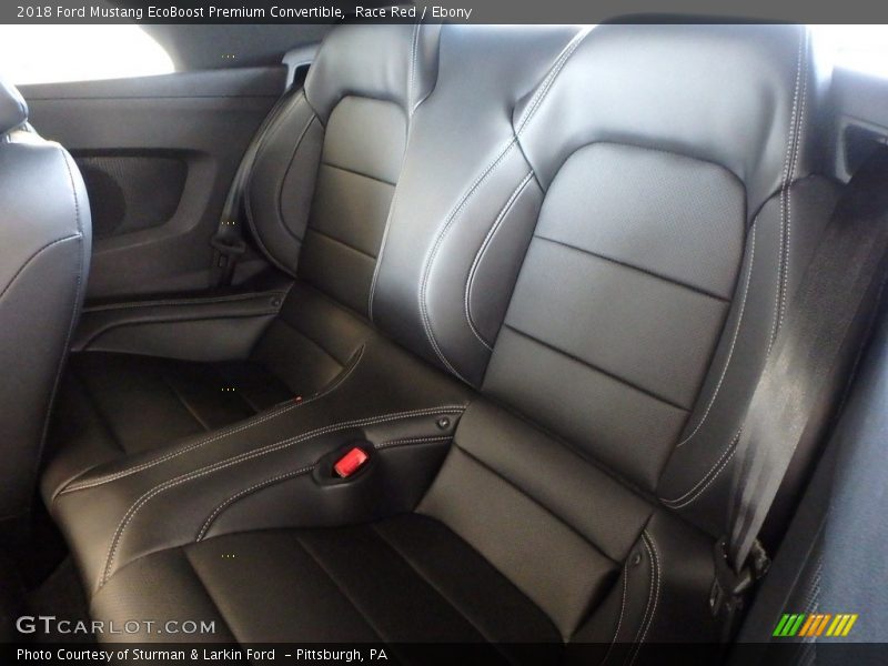 Rear Seat of 2018 Mustang EcoBoost Premium Convertible