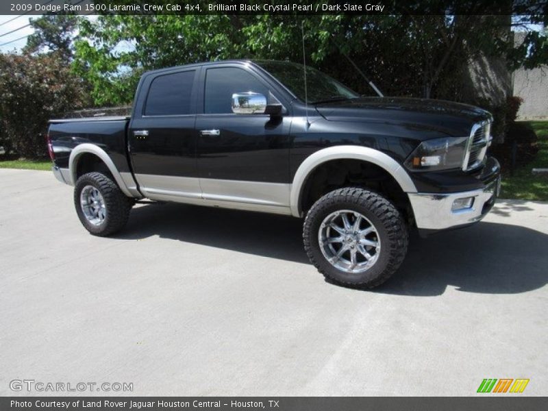 Brilliant Black Crystal Pearl / Dark Slate Gray 2009 Dodge Ram 1500 Laramie Crew Cab 4x4