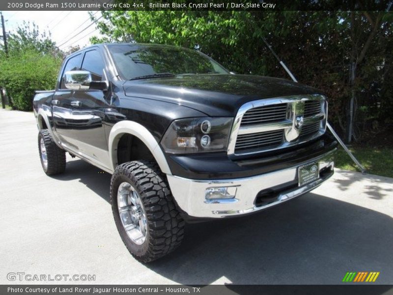 Brilliant Black Crystal Pearl / Dark Slate Gray 2009 Dodge Ram 1500 Laramie Crew Cab 4x4