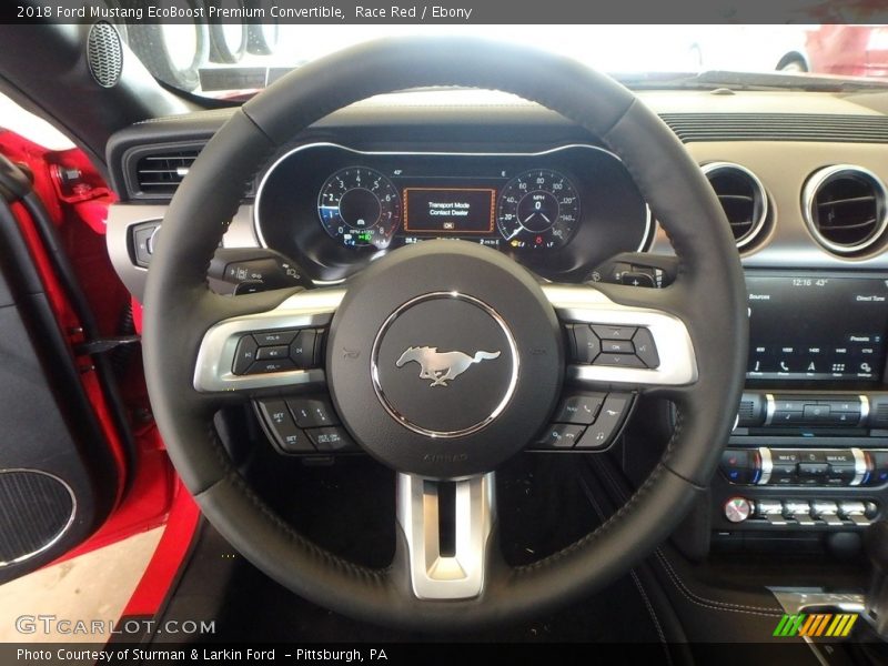  2018 Mustang EcoBoost Premium Convertible Steering Wheel