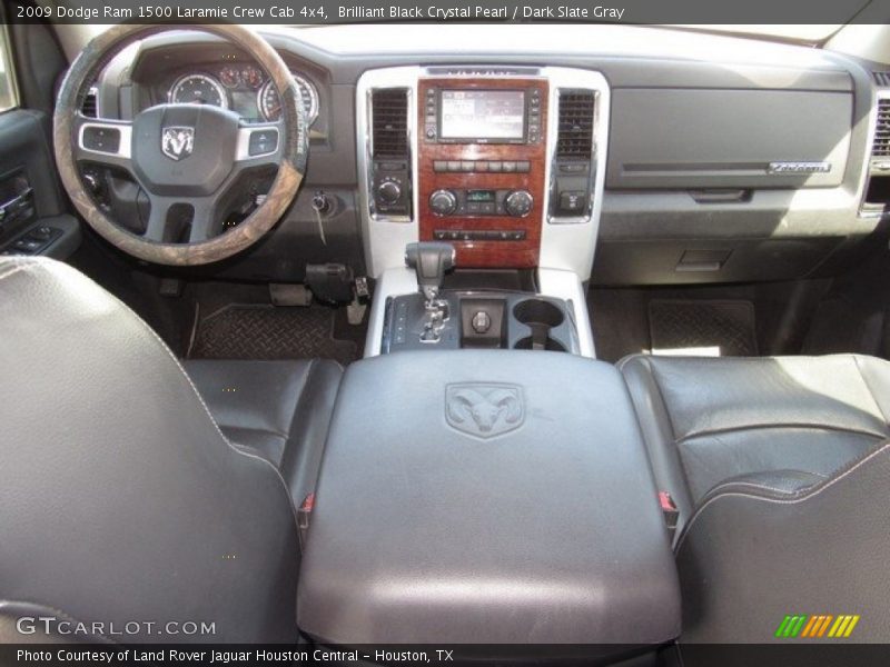 Brilliant Black Crystal Pearl / Dark Slate Gray 2009 Dodge Ram 1500 Laramie Crew Cab 4x4