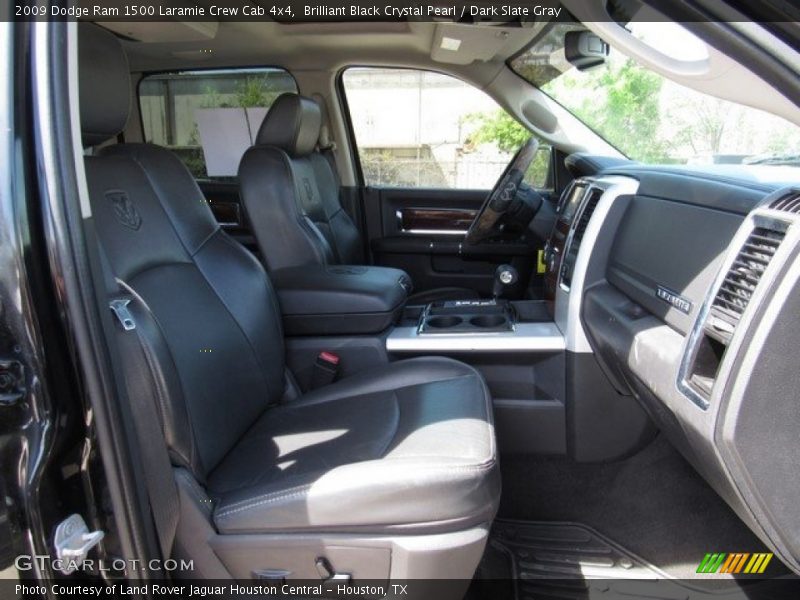 Brilliant Black Crystal Pearl / Dark Slate Gray 2009 Dodge Ram 1500 Laramie Crew Cab 4x4