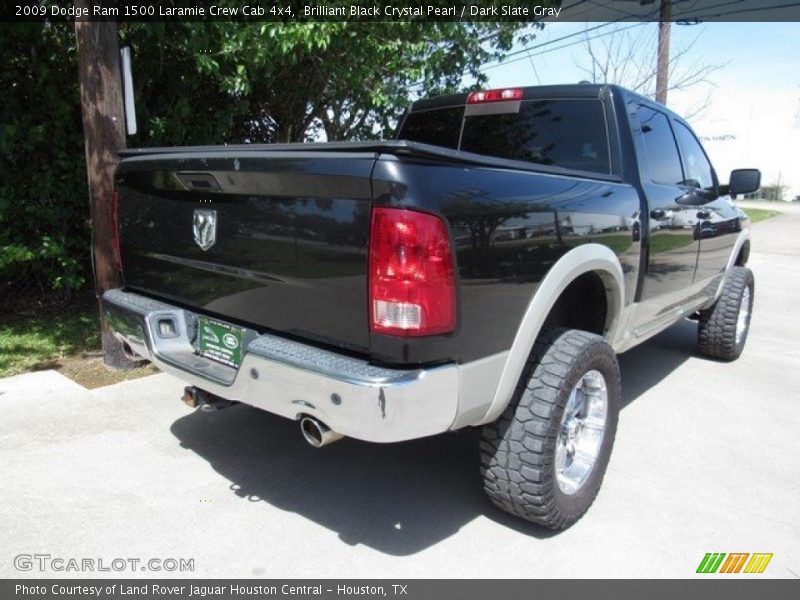Brilliant Black Crystal Pearl / Dark Slate Gray 2009 Dodge Ram 1500 Laramie Crew Cab 4x4